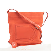 This Delvaux Coral Orange Nubuck Le Pin Crossbody is available at Labellov in very good condition online or in store.