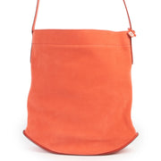 This Delvaux Coral Orange Nubuck Le Pin Crossbody is available at Labellov in very good condition online or in store.