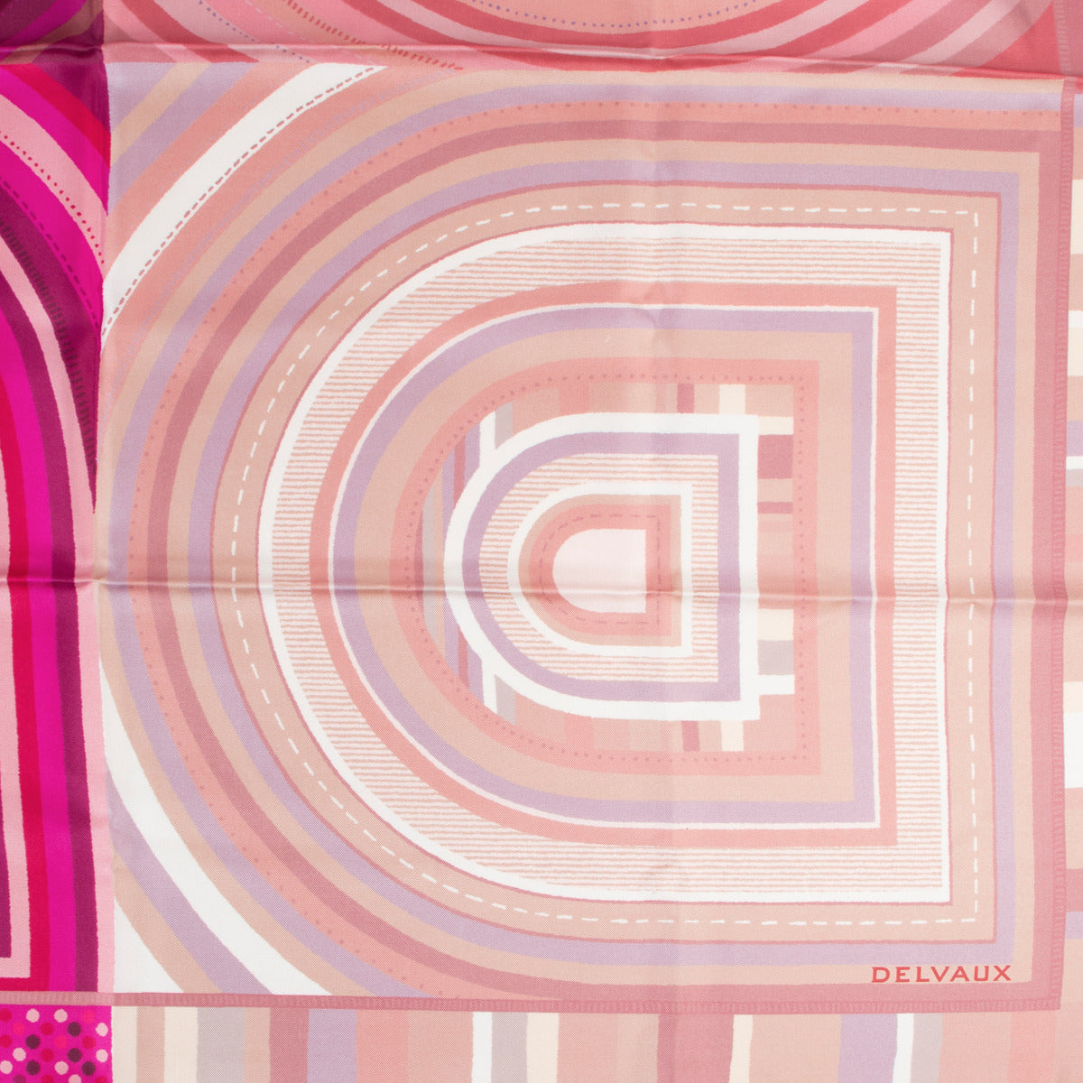 Delvaux Fuschia Zijden Sjaal