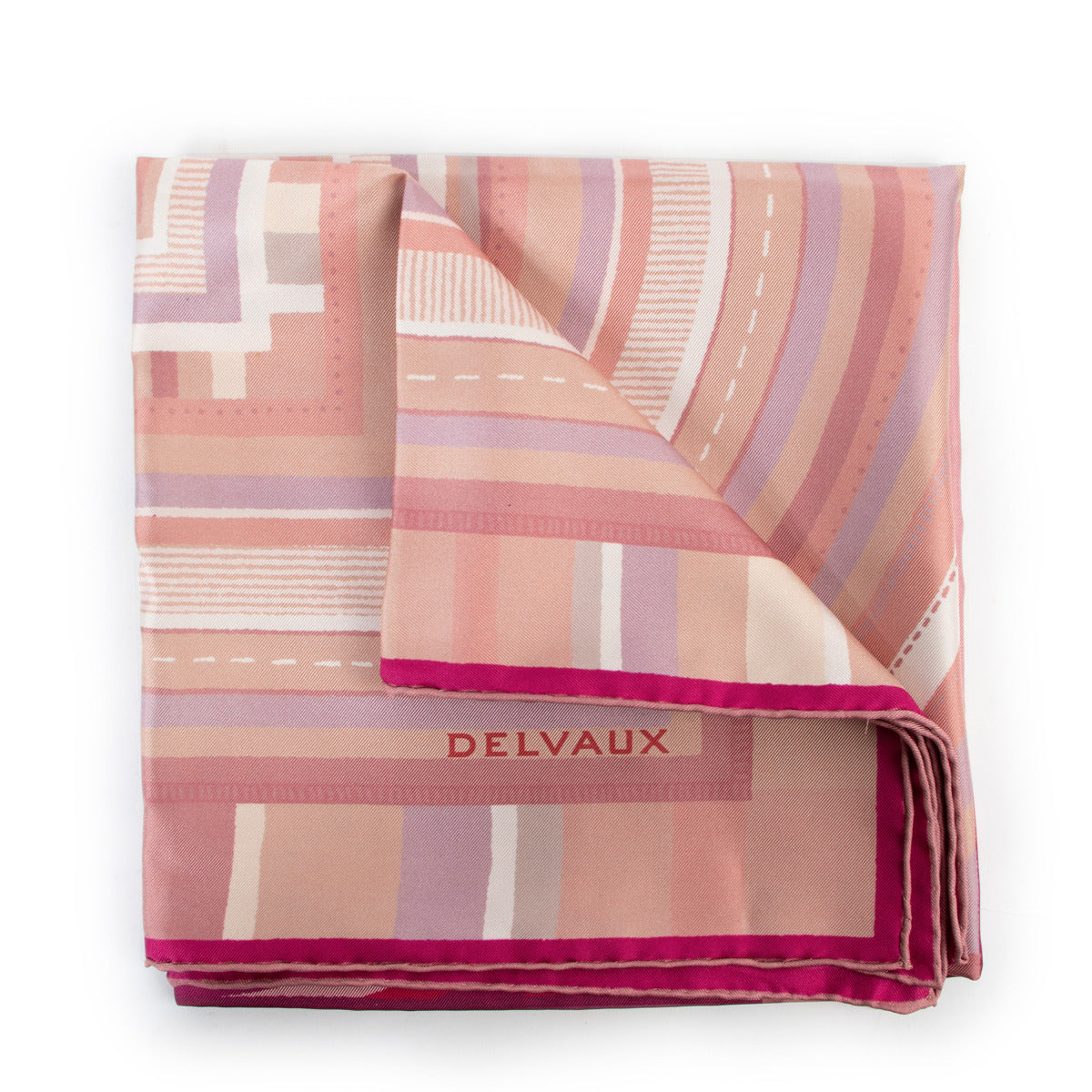 Delvaux Fuschia Zijden Sjaal