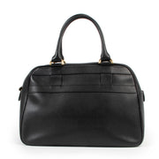 Delvaux Black Leather Top handle in very good condition on Labellov vintage site for 2nd hand luxury designer bags