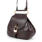 Shop safe online 100% authentic second hand Delvaux brown Shoulder bag cerceau in very good condition at Labellov in Antwerp.