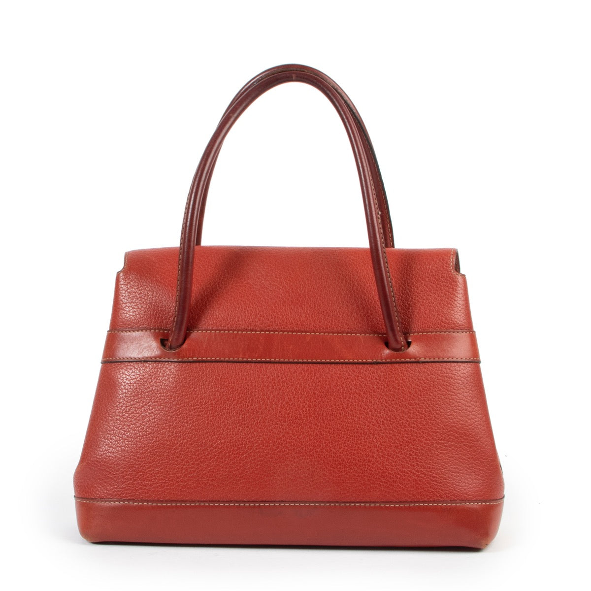 Deux de Delvaux bordeaux schoudertas