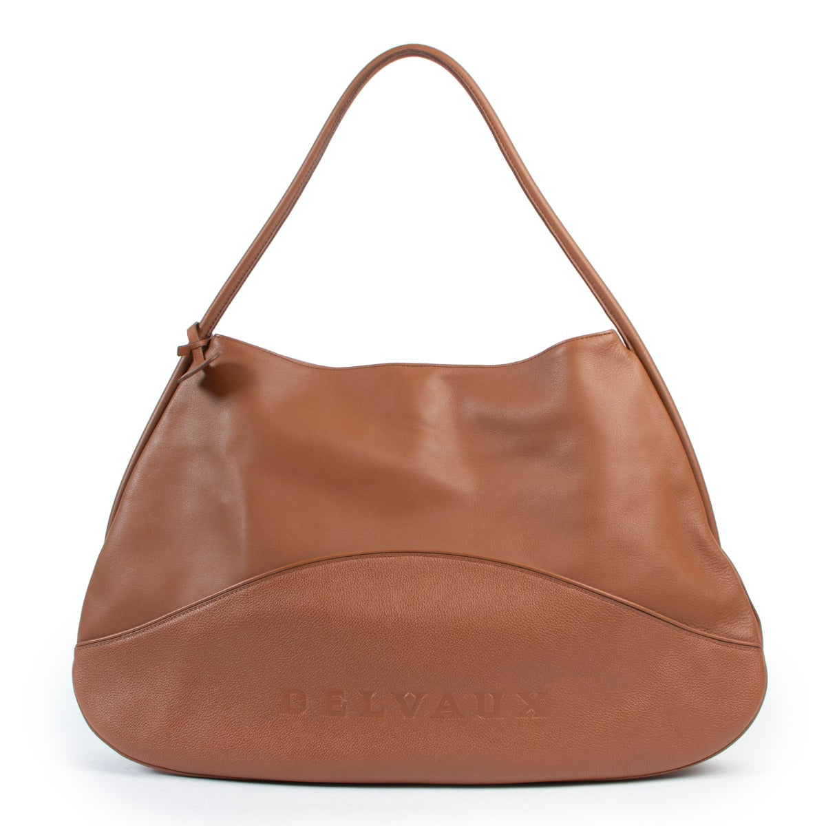 Delvaux Cognac Lagoon Lady Calf Shoulder Bag