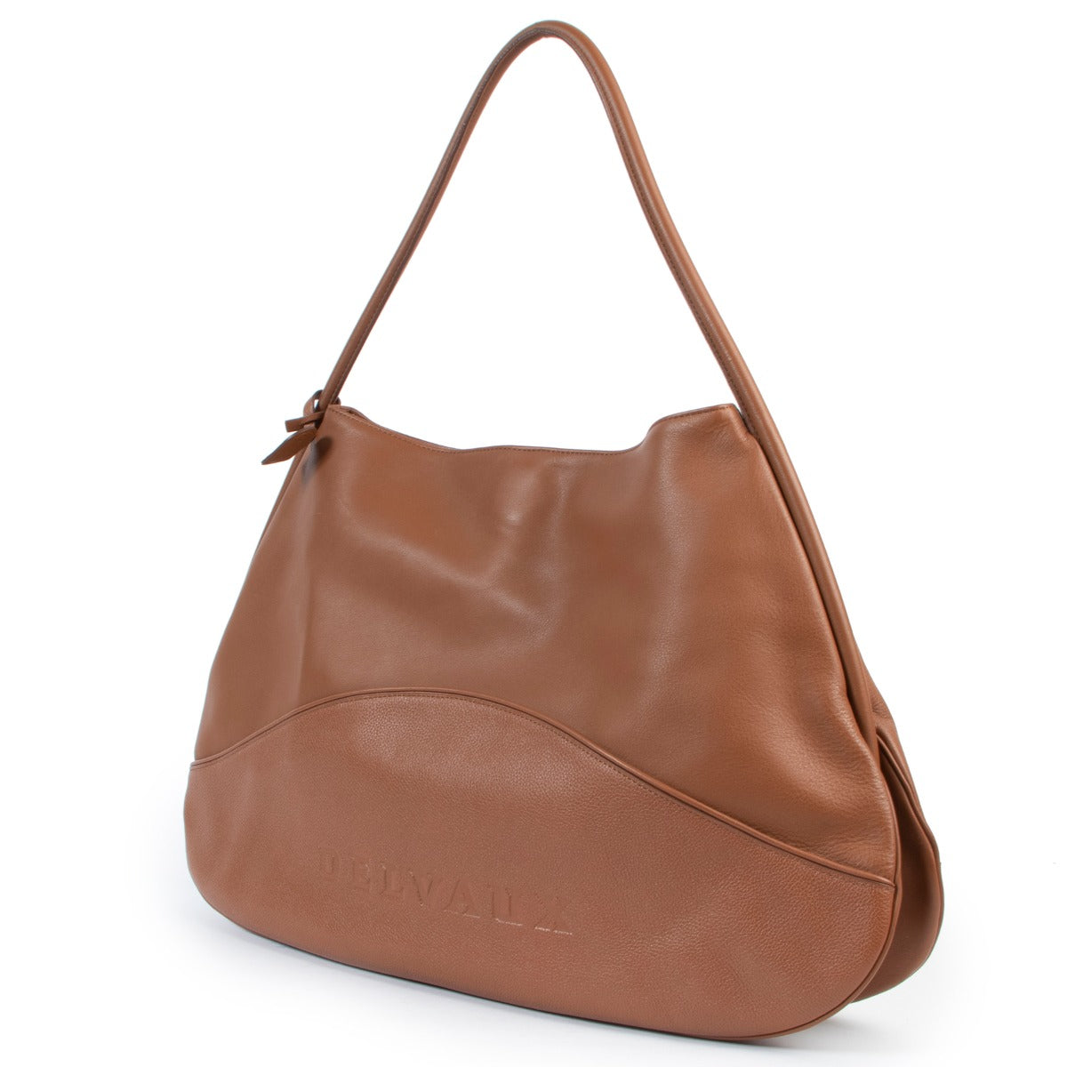 Delvaux Cognac Lagoon Lady Calf Shoulder Bag