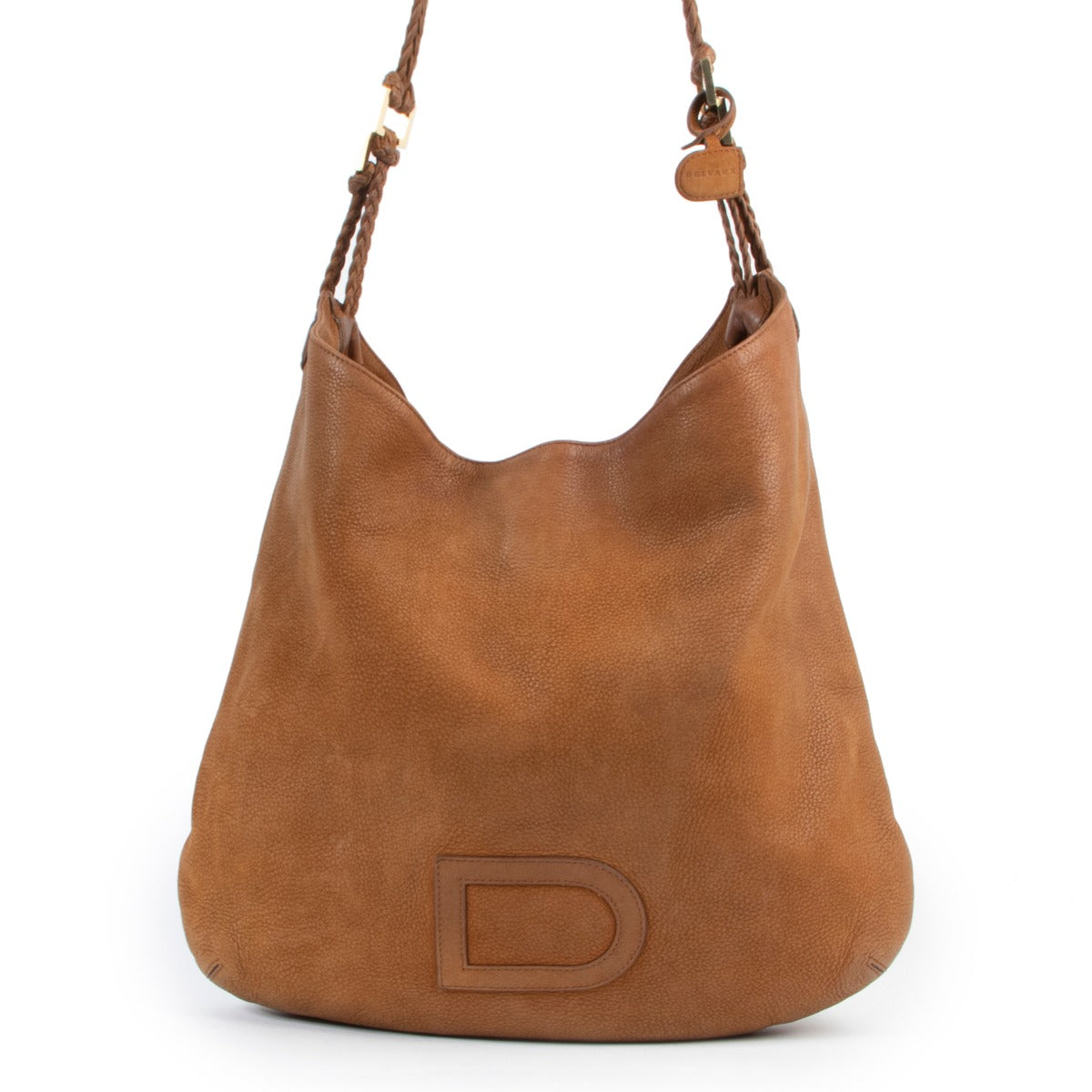 Buy this Delvaux Cognac Le Louise Tresse Nubuck GM at Labellov Antwerp in good condition. Give your designer items a secondlife.