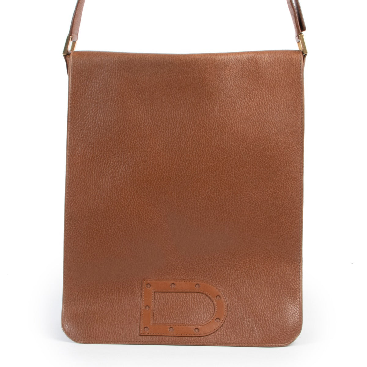 Delvaux Cognac Le Louise Baudrier GM Shoulder bag