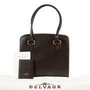 Delvaux Café Brown Sepia PM Top Handle Bag online or in store at Labellov searching for a secondhome