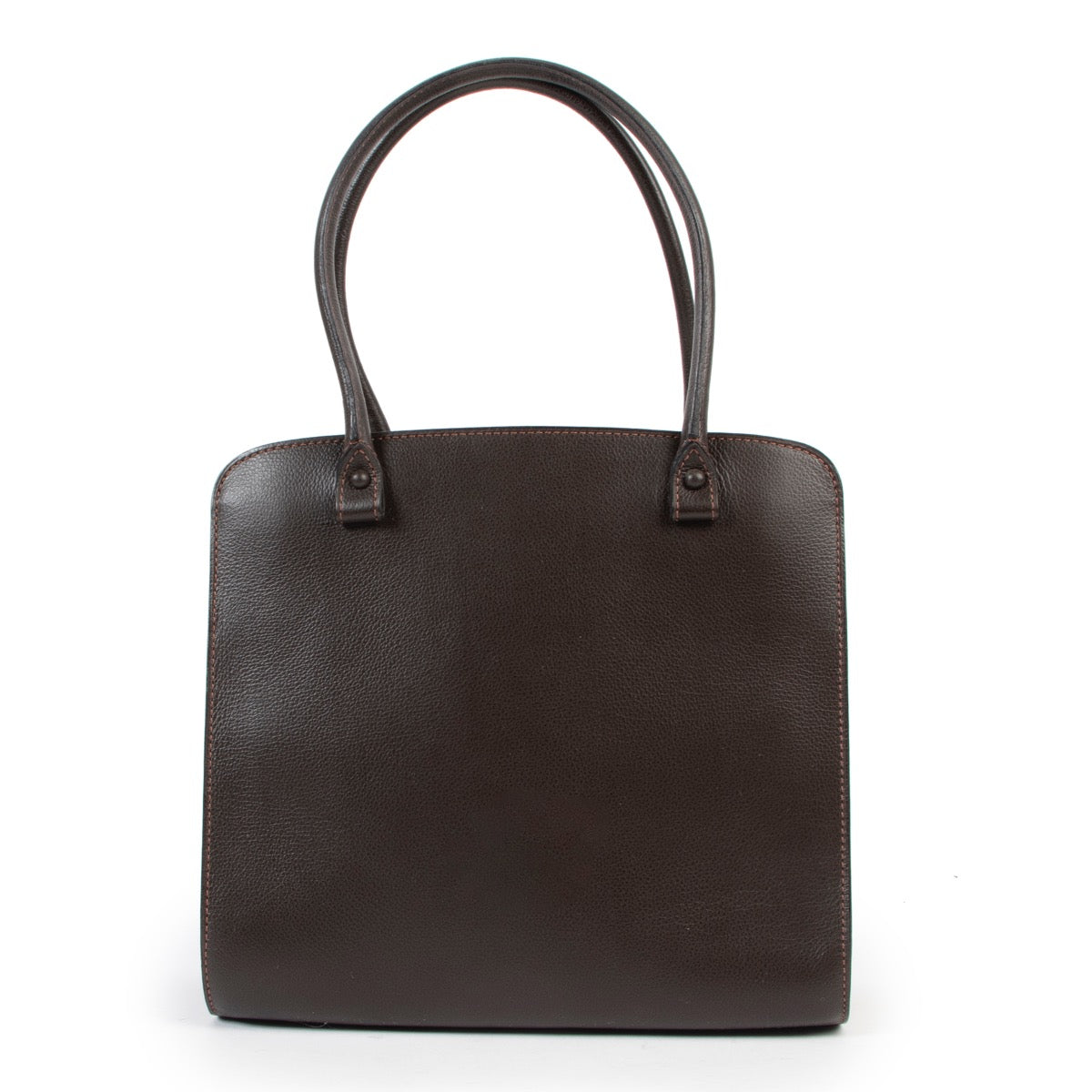Delvaux Café Brown Sepia PM Top Handle Bag online or in store at Labellov searching for a secondhome