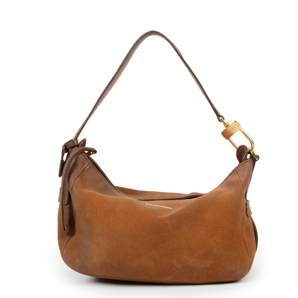 2nd hand Luxury vintage Delvaux Cognac Top Handle Nubuck designer bag now for sale online by Labellov
