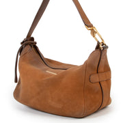 2nd hand Luxury vintage Delvaux Cognac Top Handle Nubuck designer bag now for sale online by Labellov