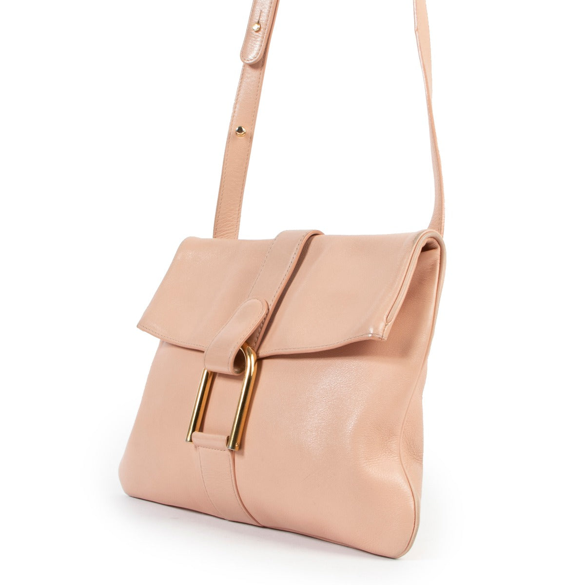 Delvaux Rully Pink Leather Shoulder Bag