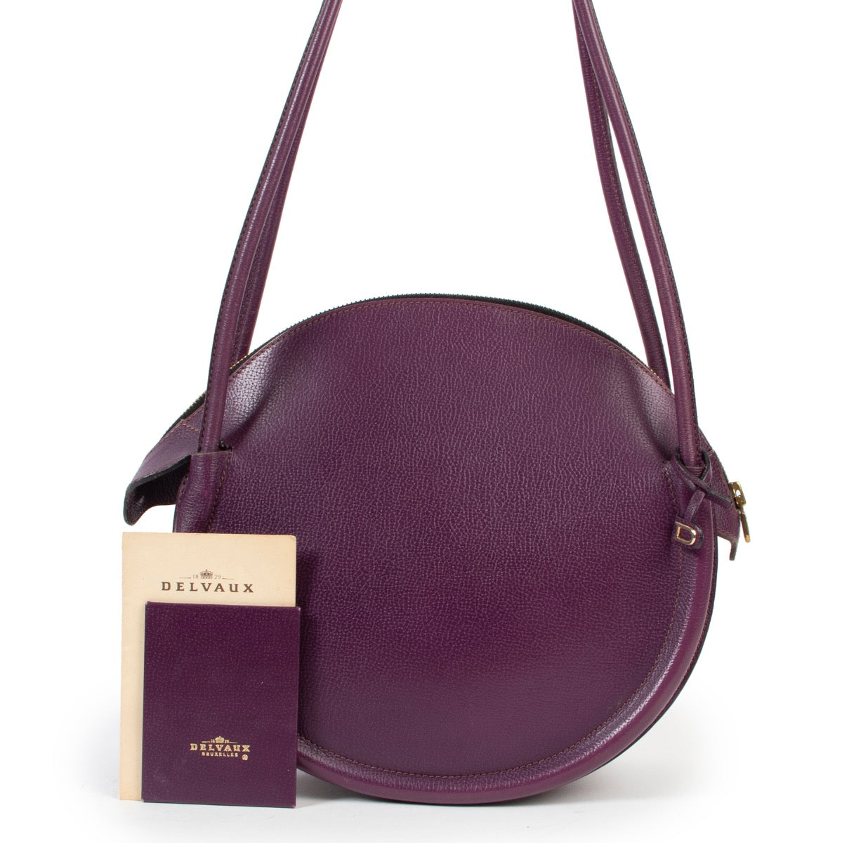 Delvaux Purple Leather Sunset Shoulder Bag