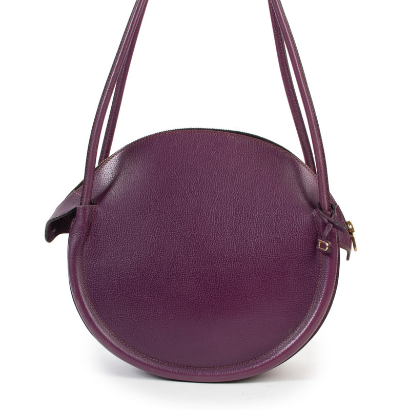Delvaux Purple Leather Sunset Shoulder Bag