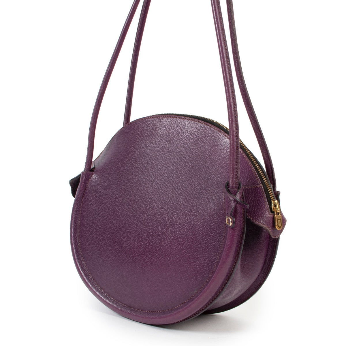 Delvaux Purple Leather Sunset Shoulder Bag