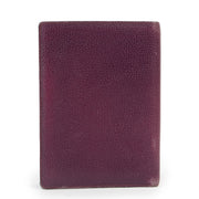 Original 2nd hand Delvaux Purple Leather Wallet in very good condition on Labellov vintage site for designer items