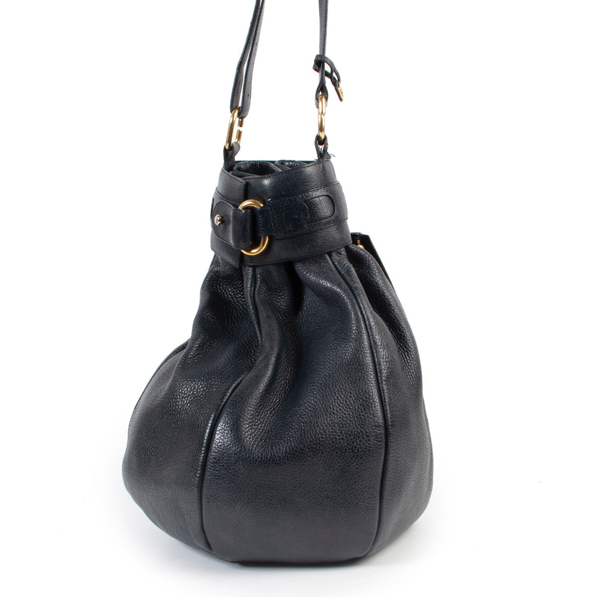 Delvaux Blue Bucket Bag shop safe online