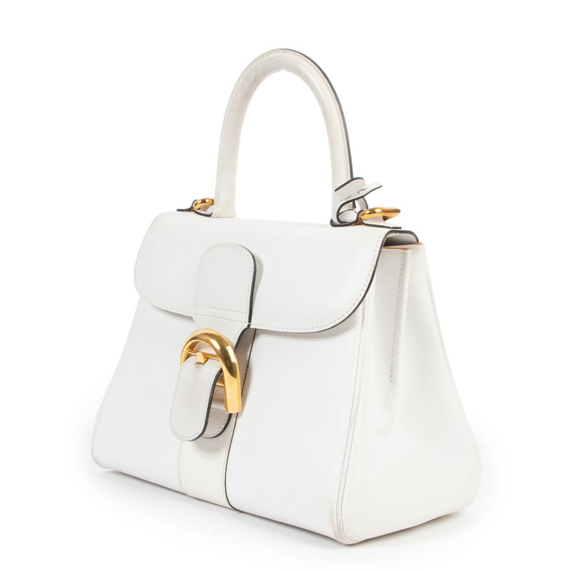 Delvaux witte leren Brillant