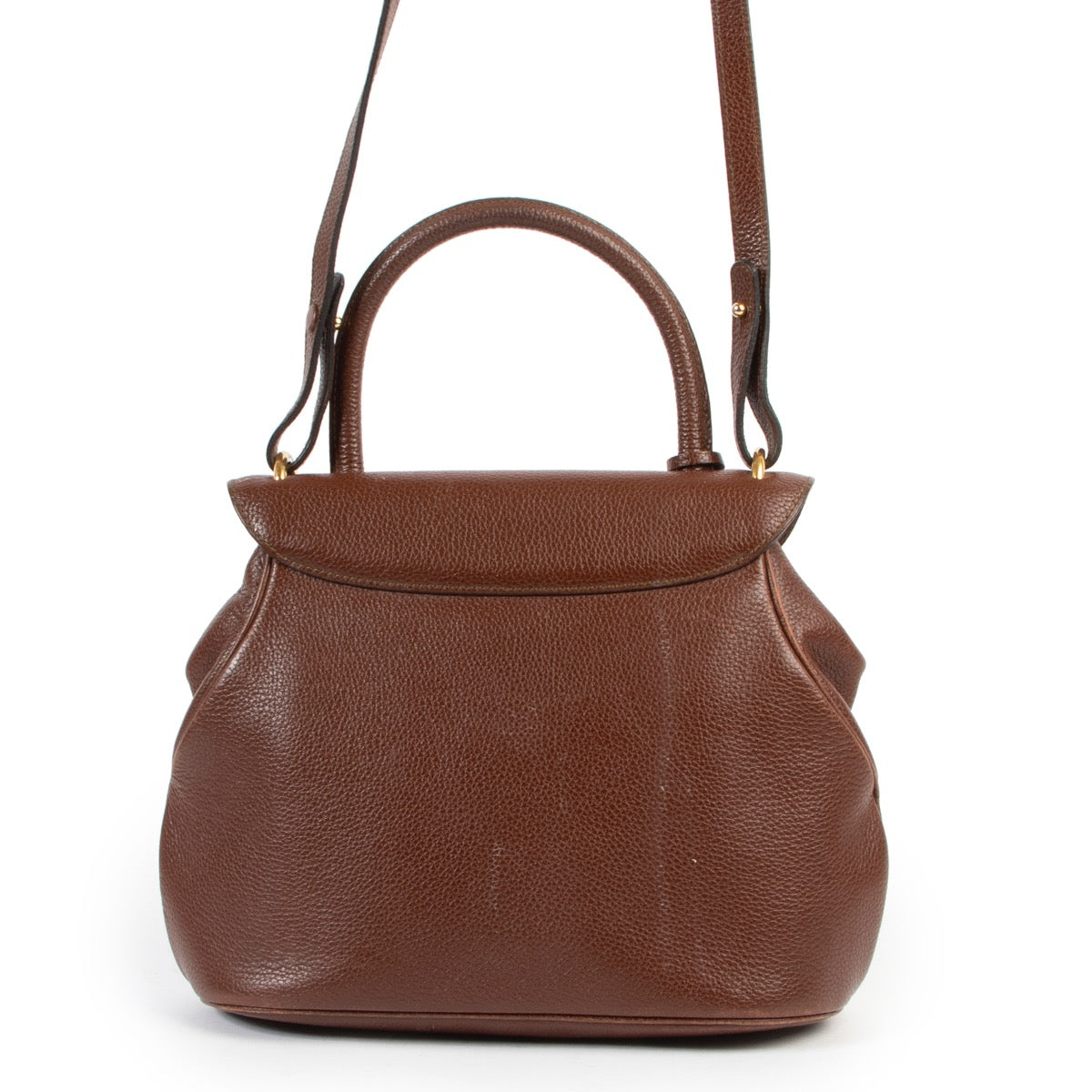 Shop safe online 100% authentic second hand Delvaux Brown Baltimore Shoulder Bag at the right price at Labellov in Antwerp.