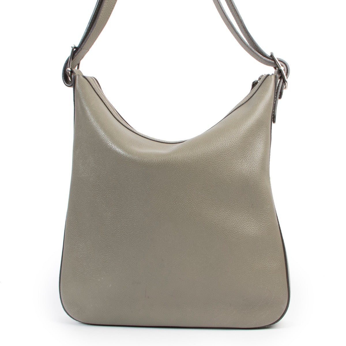 Deux de Delvaux Olive Green Shoulder Bag