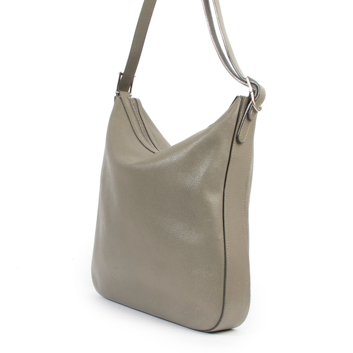 Deux de Delvaux Olive Green Shoulder Bag