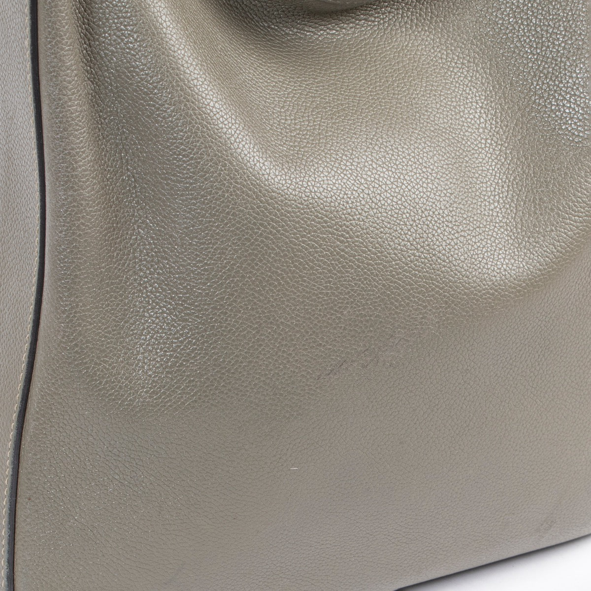 Deux de Delvaux Olive Green Shoulder Bag