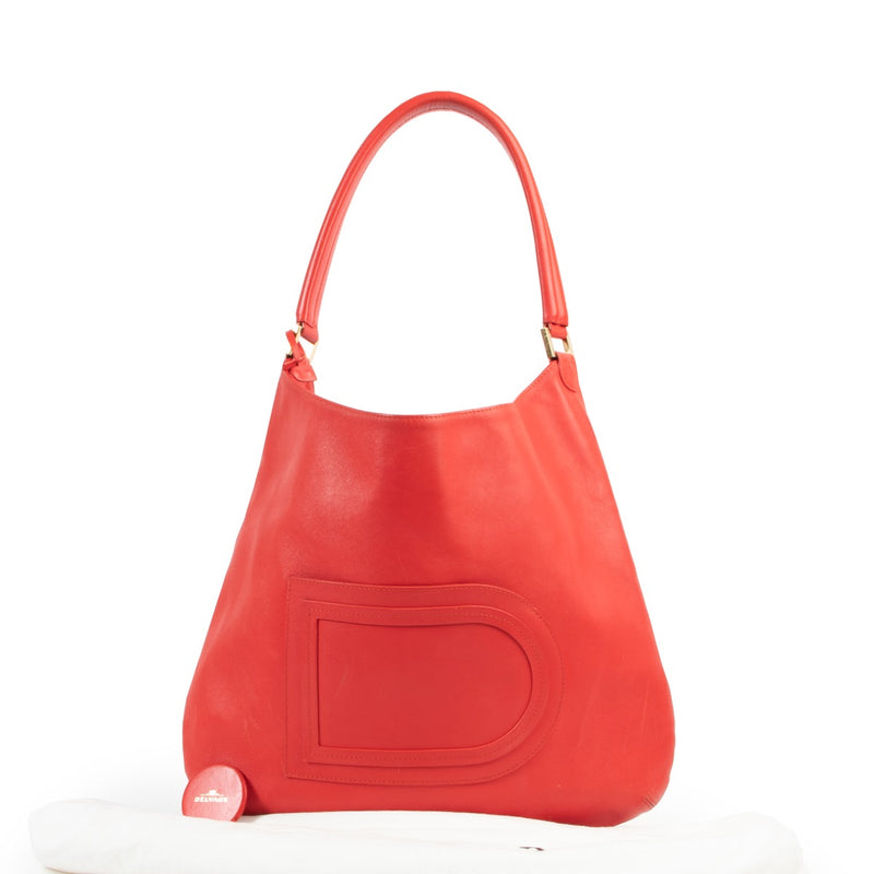 shop safe online your secondhand le Louise red shoulder bag