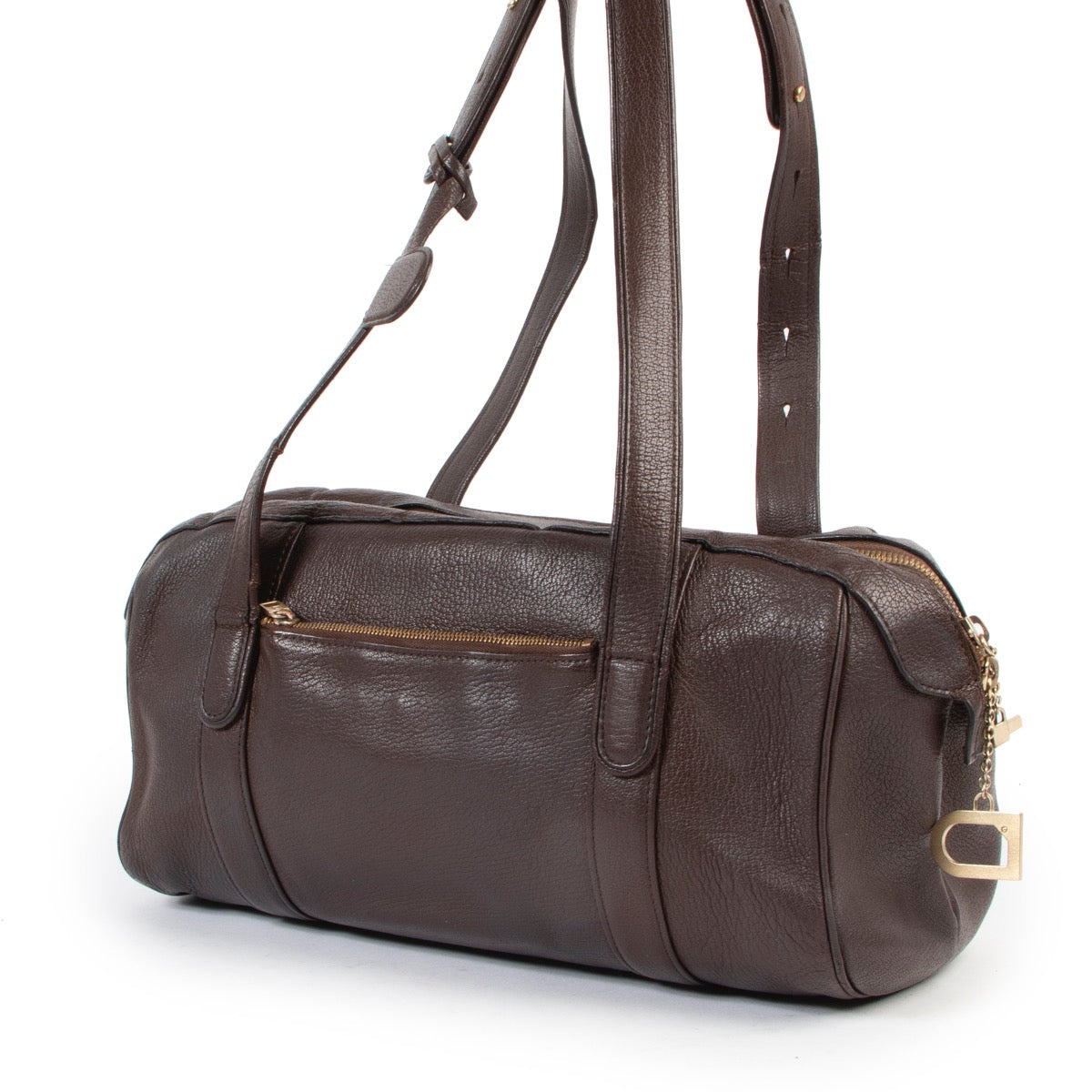 Shop safe online 100% authentic second hand Delvaux Brown Shoulder bag online or in store at Labellov in preloved condition.