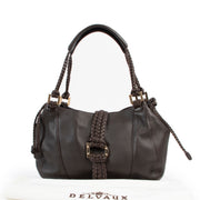 Shop safe online 100% authentic second hand Delvaux Brown Eugène Shoulder Bag at Labellov in Antwerp.