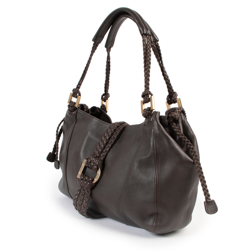 Delvaux Eugène PM Café Polo Shoulder Bag