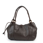 Shop safe online 100% authentic second hand Delvaux Brown Eugène Shoulder Bag at Labellov in Antwerp.