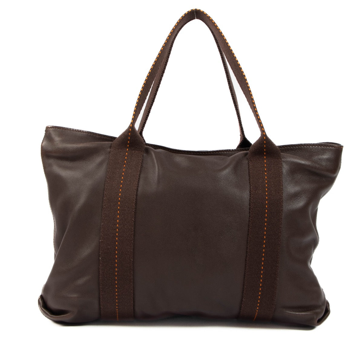 Buy a verified second-hand Hermes Brown Leather Caravane Shopping Bag in very good condition at Labellov Antwerp, Brussels, Knokke