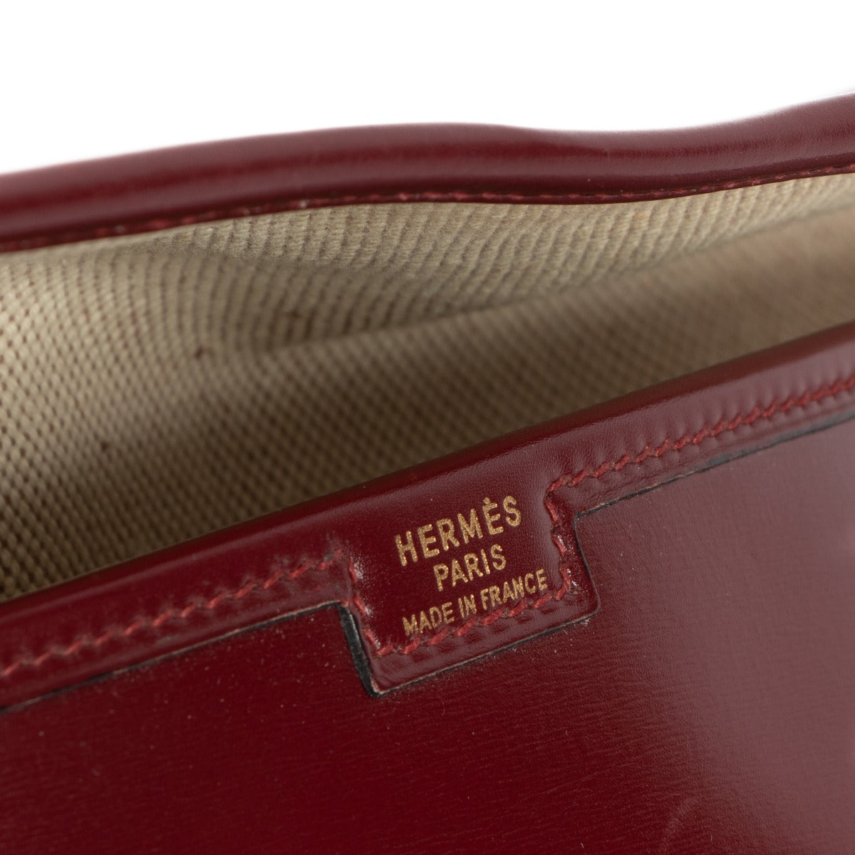 Hermès Jige PM Rouge H Box Clutch