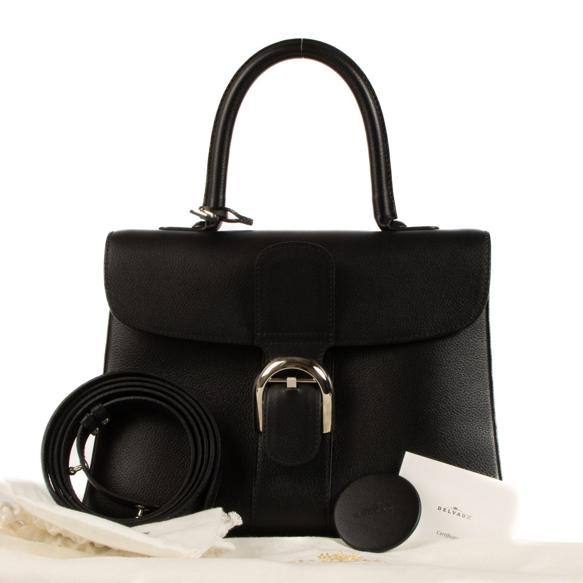 Shop authentic second hand Delvaux Black Jumping Brillant MM Bag on www.labellov.com