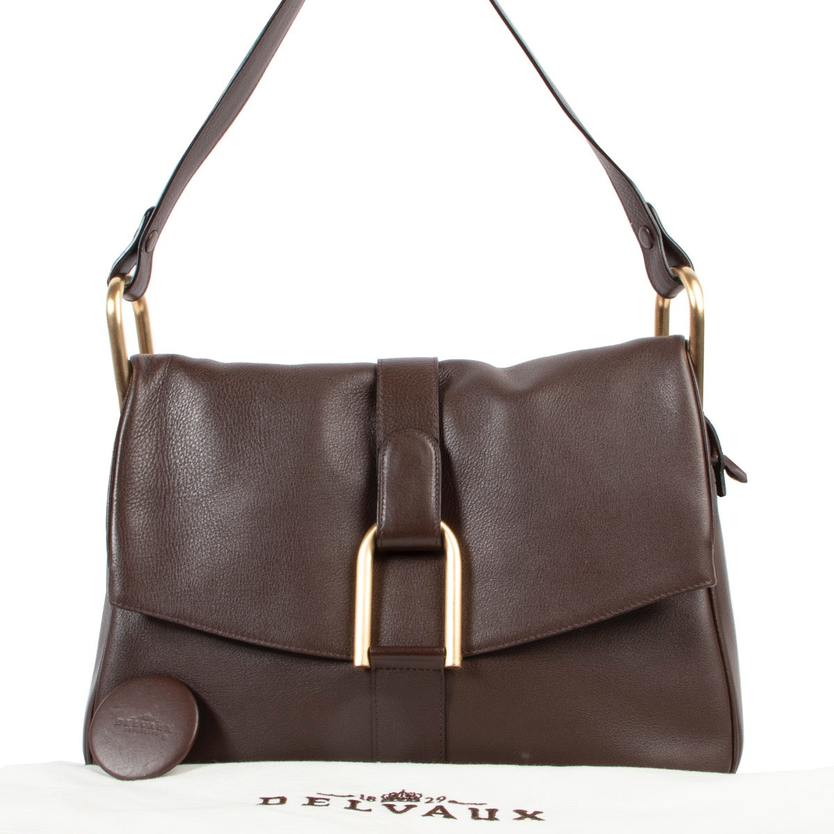 Delvaux Brown Givry Shoulder bag