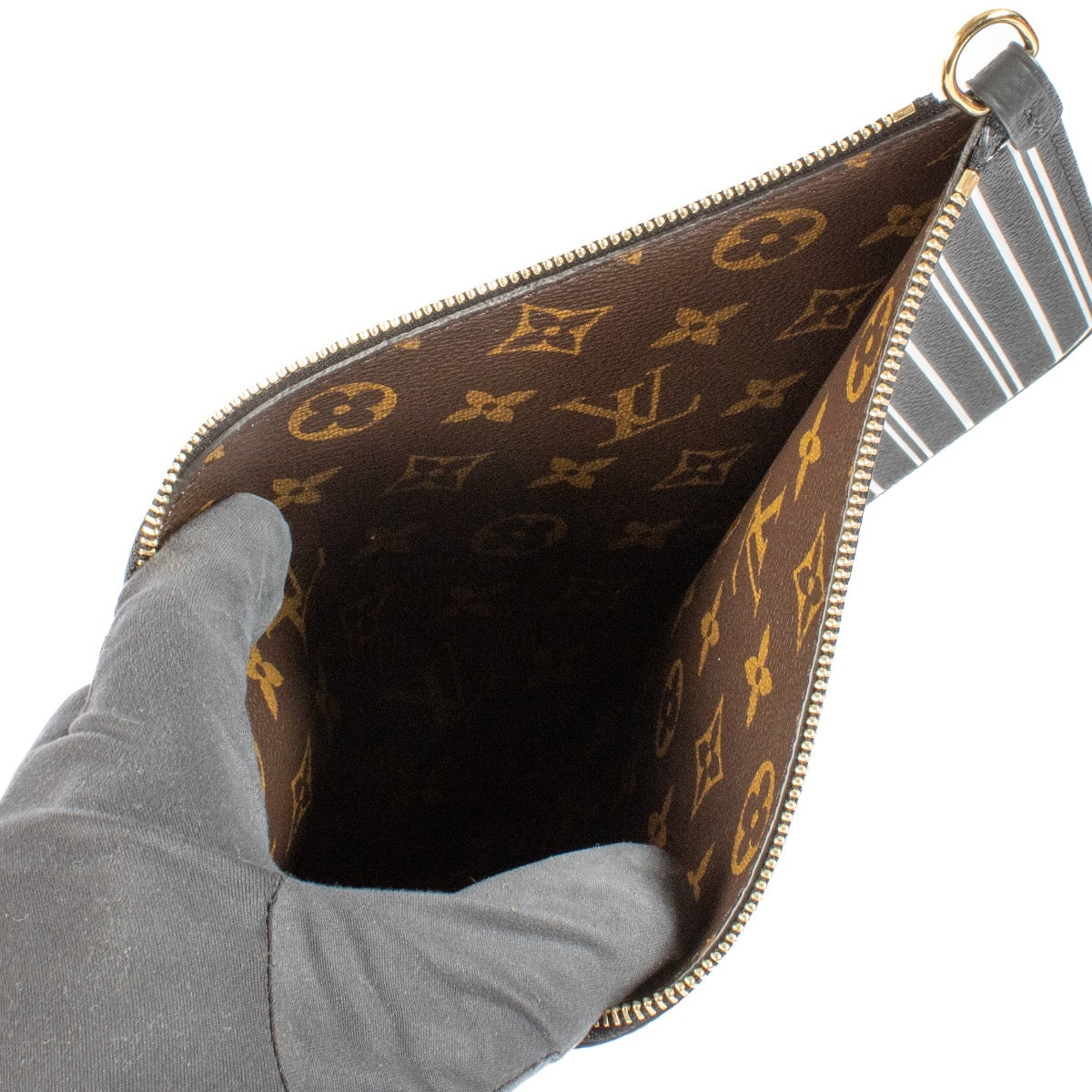 shop 100% authentic second hand Louis Vuitton Black Neverfull Inside Out Clutch on Labellov.com