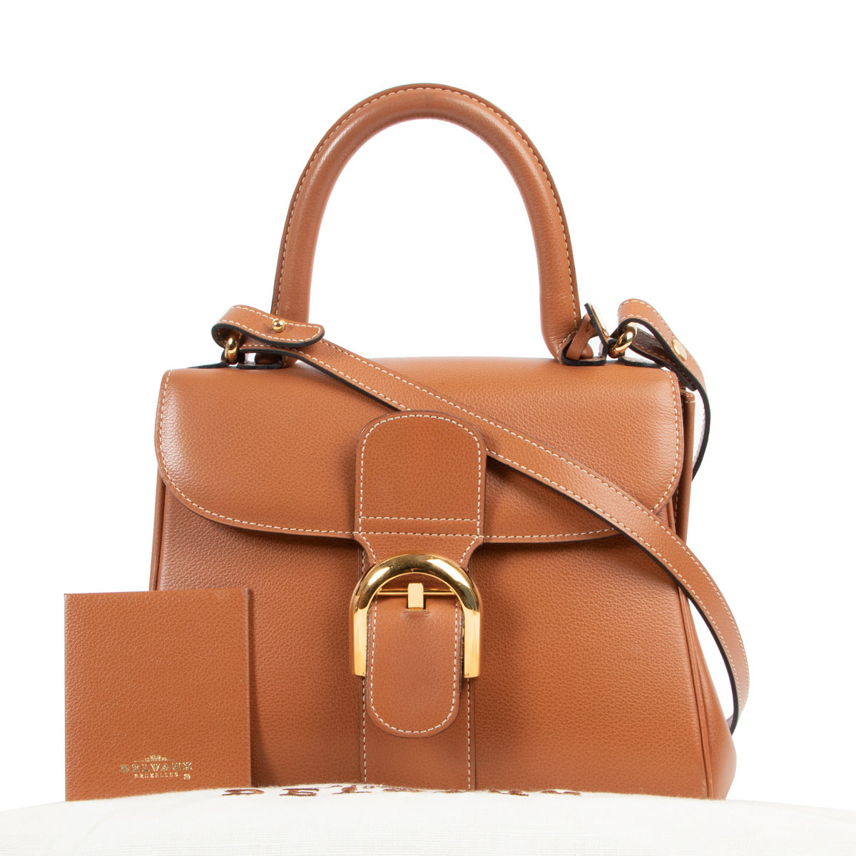 Delvaux Cognac Rodéo Calf Brillant PM
