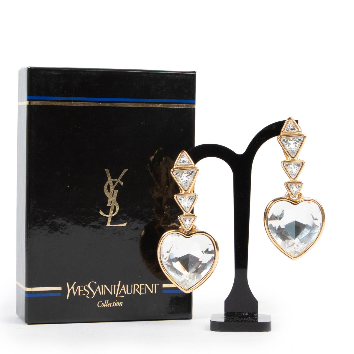 Yves Saint Laurent Vintage Swirl Gold Earrings