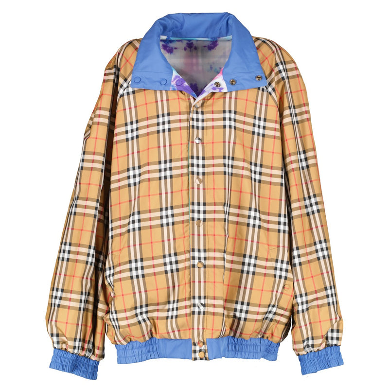 Burberry Fall/Winter 2018 Reversible Check Tie-Dye Shell Jacket - Size XL