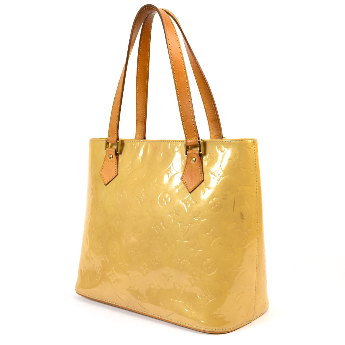 Louis Vuitton Houston Lime Monogram Vernis
