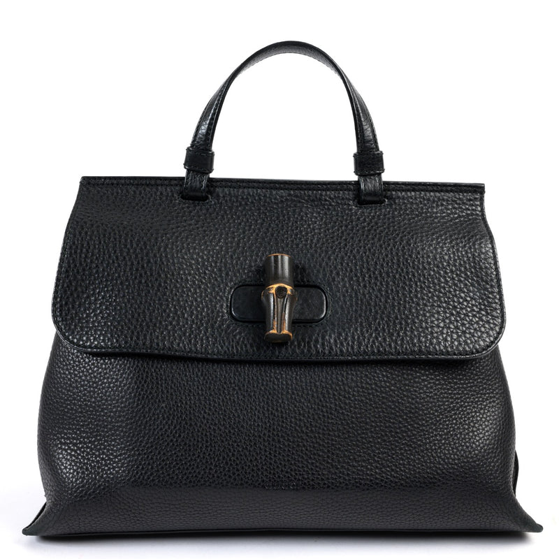 Gucci Black Leather Daily Shoulder Bag