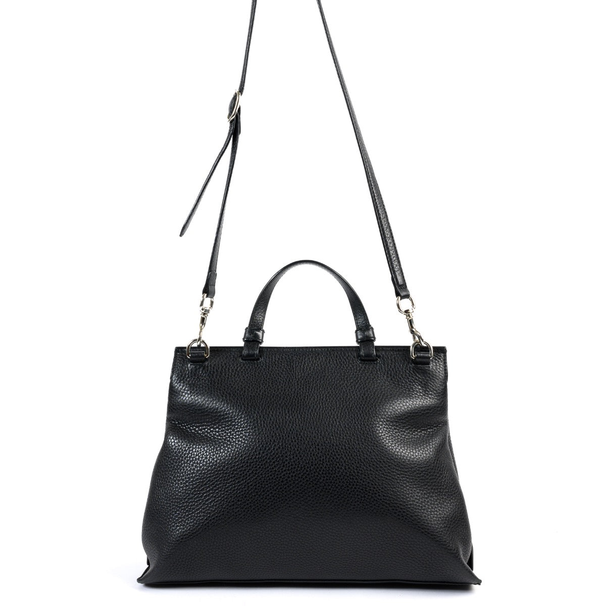 Sac à bandoulière quotidien Gucci en cuir noir
