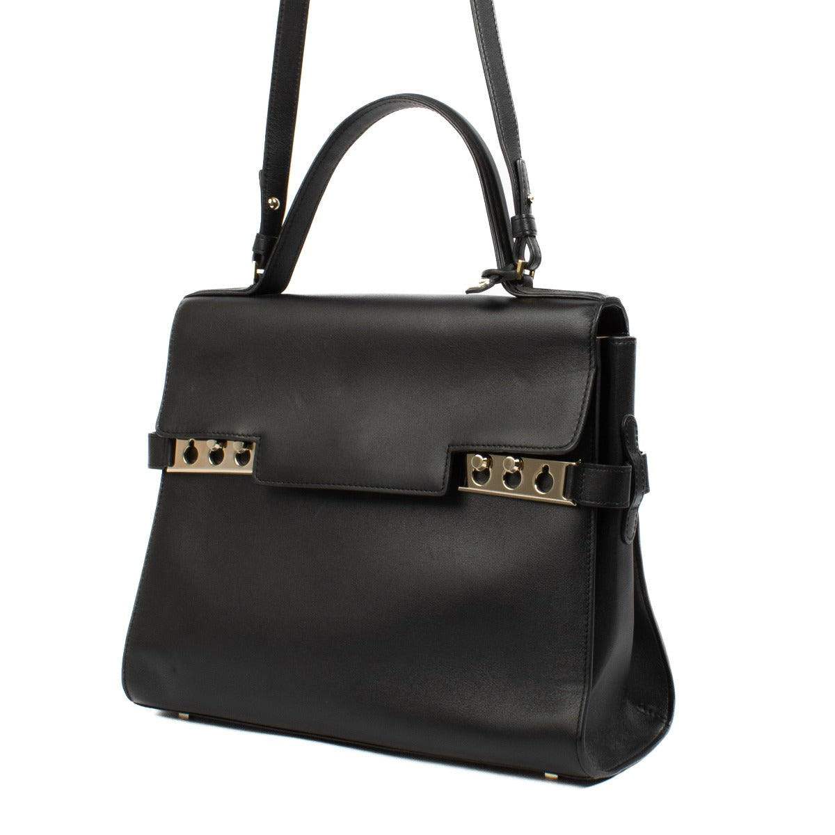 Delvaux Black Souple Calf Tempête GM