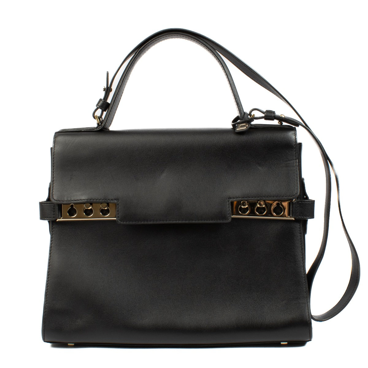 Delvaux Black Calf Souple Tempête GM