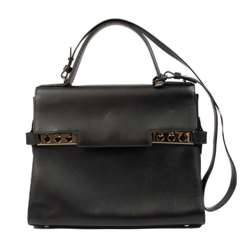Delvaux Black Calf Souple Tempête GM