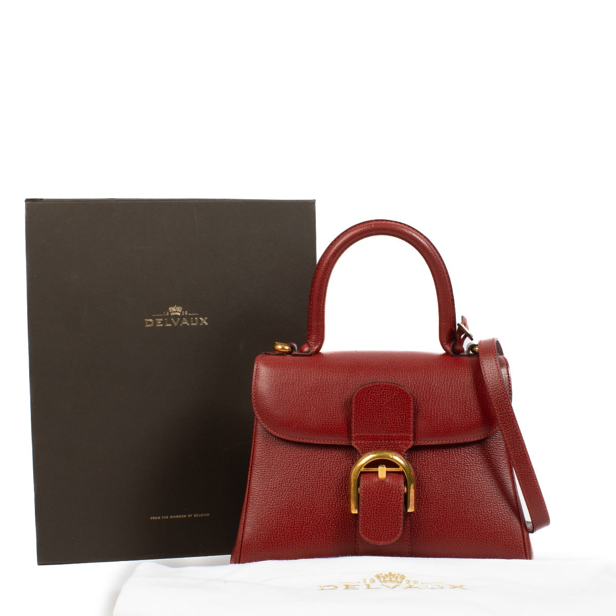 authentic pre loved Delvaux Red PM Brillant on Labellov.com