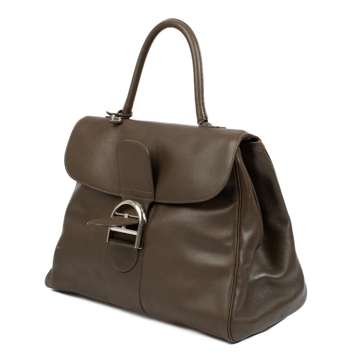 authentic pre loved Delvaux Taupe Souple GM Brillant on Labellov.com
