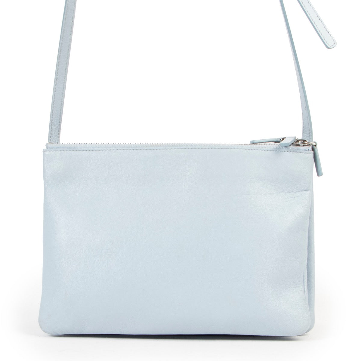 Give this Celine Light Blue Trio Crossbody Bag a secondlife online or in store at Labellov