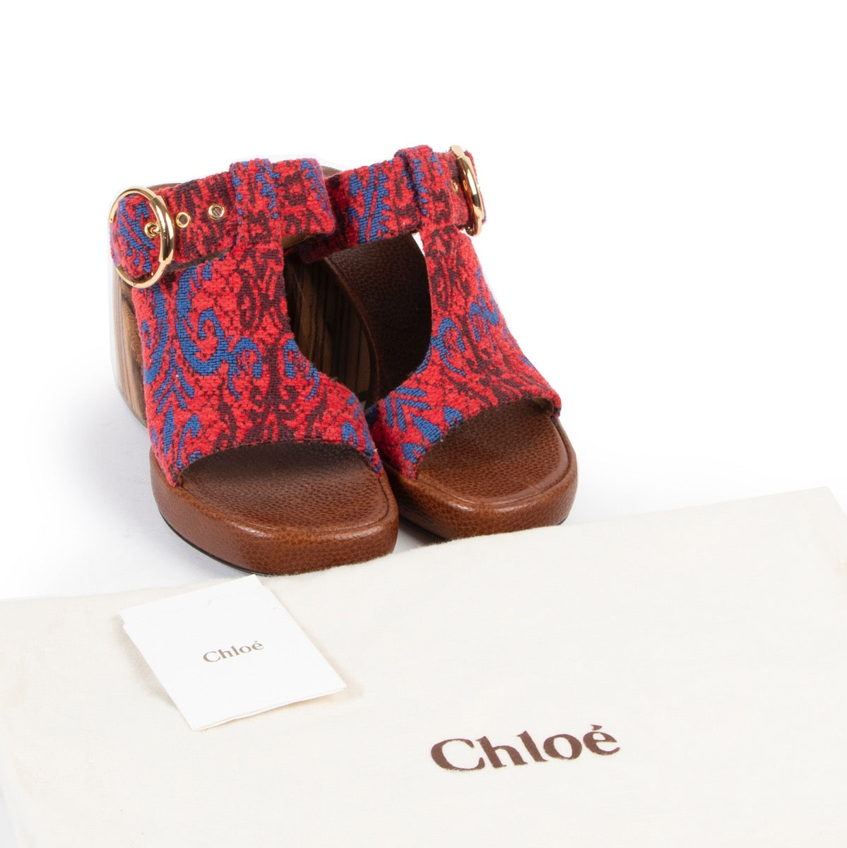 Shop safe online 100% authentic second hand Chloé Multicolor Mules Sandals - Size 37,5 online or in store at Labellov