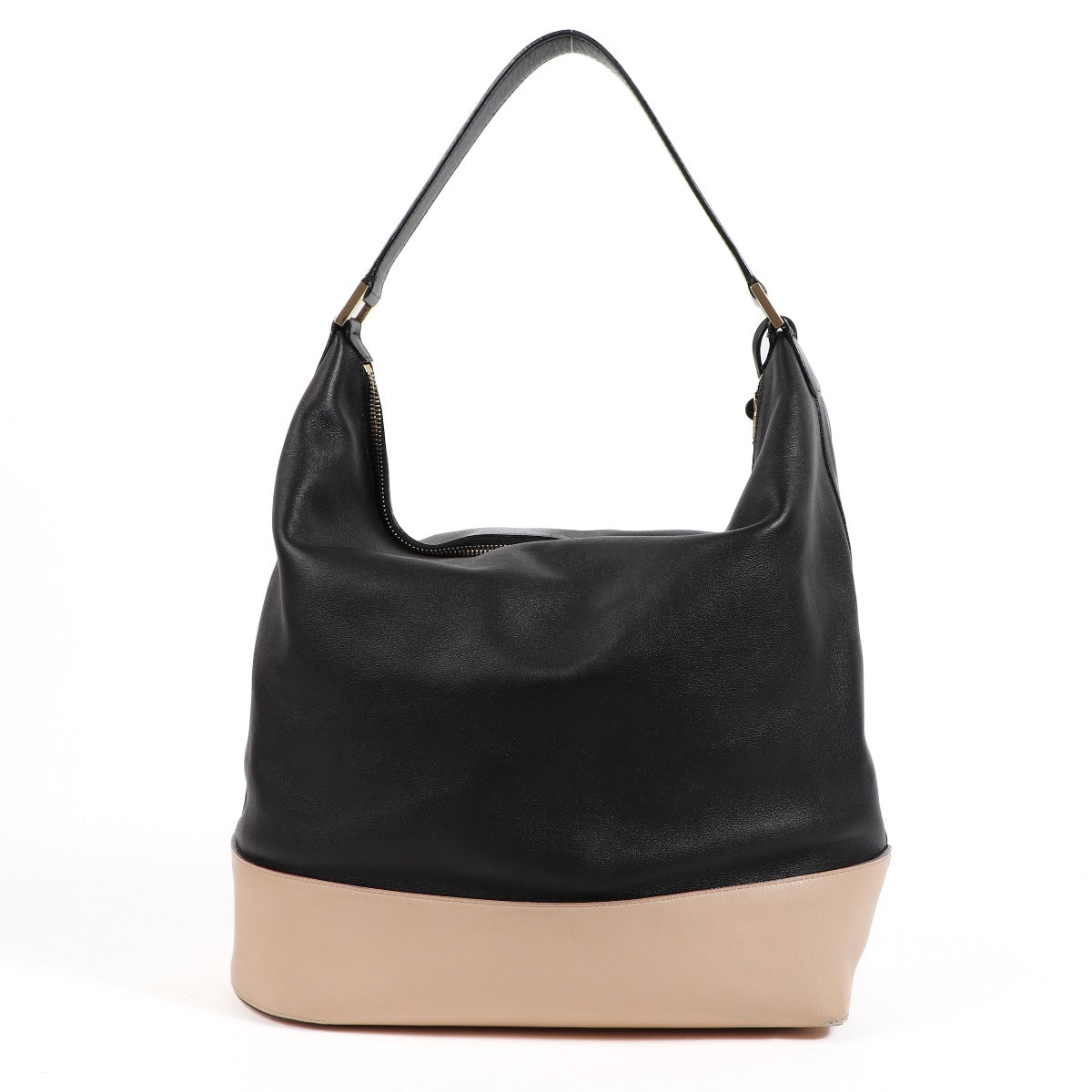 Delvaux Every D Hobo Allure Bicolore Zwart/Nude